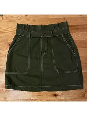 Free People Army Green Skirt